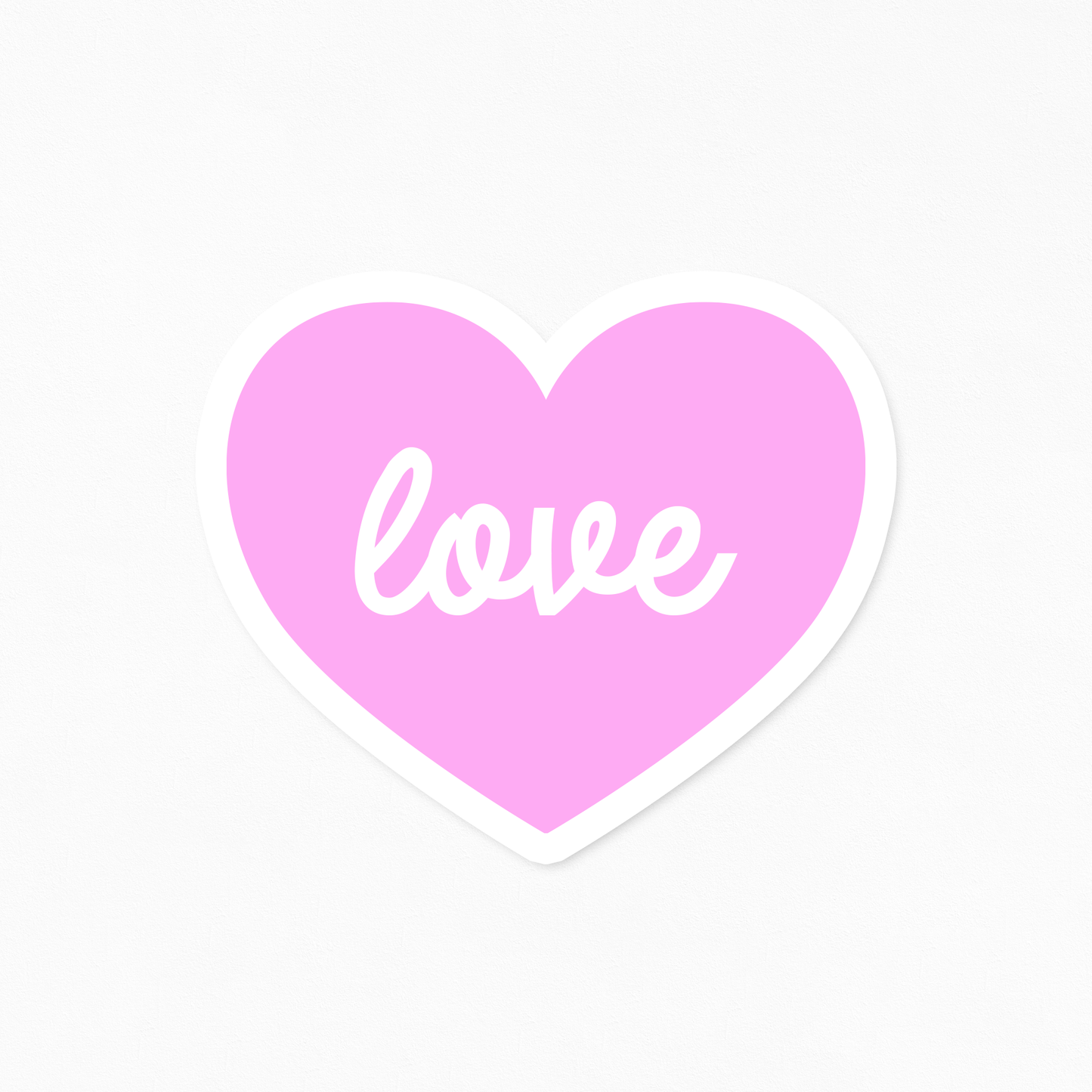 Love Heart Vinyl Sticker