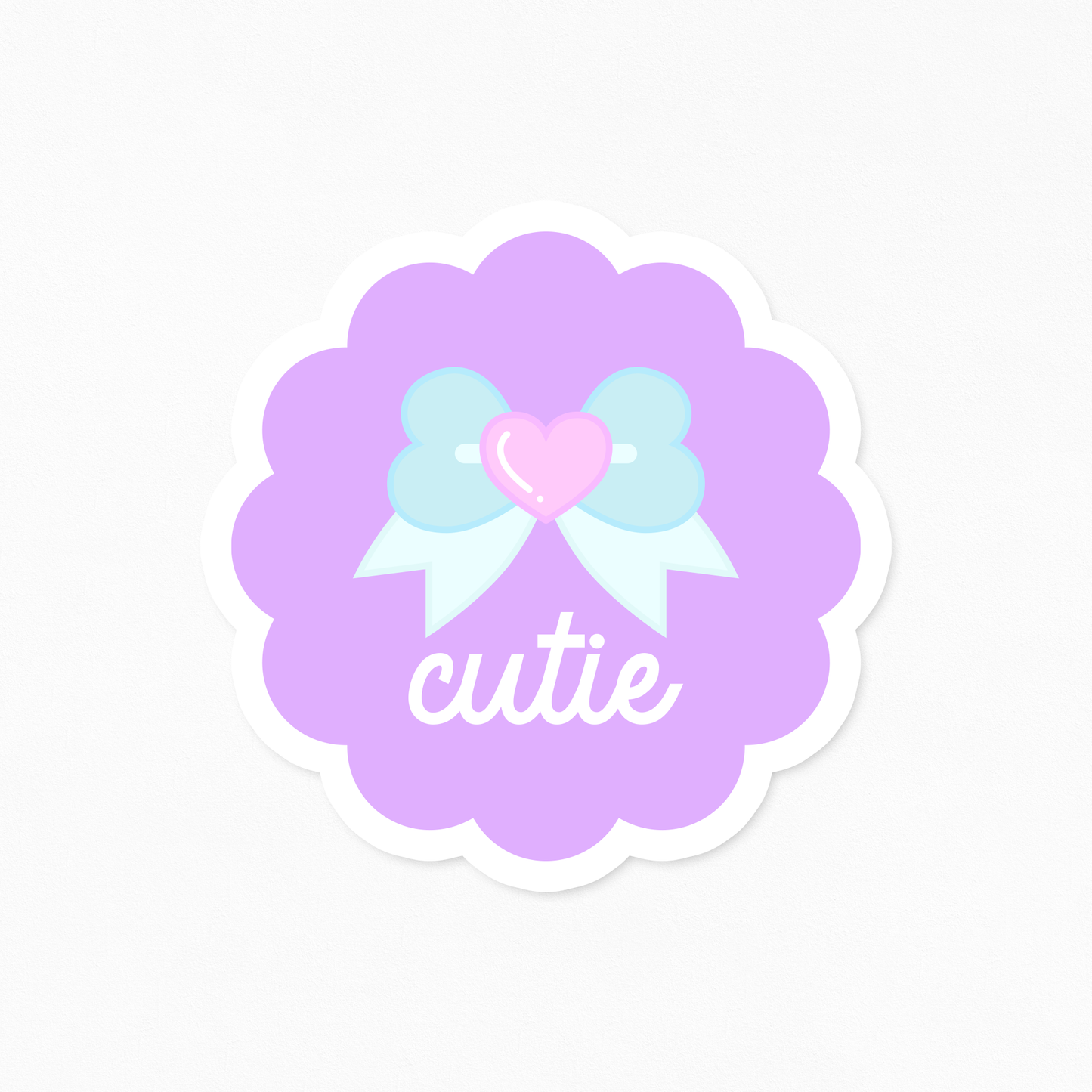 Bow Cutie Vinyl Sticker