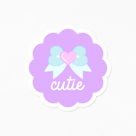 Bow Cutie Vinyl Sticker